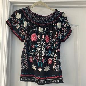 Floral off-the-shoulder Top